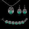 Woman Owl Turquoise Jewelry