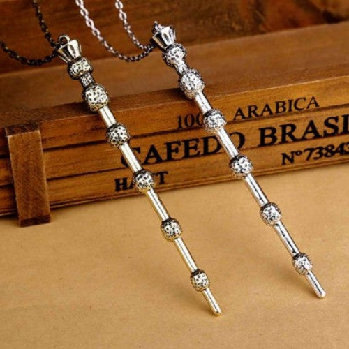 Magic Sticks Sweater Chain Pendant Necklace