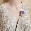 Lavender Flower Brooch Pin