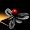 Crystal Pearl Rhinestone Scarf Pin Brooch