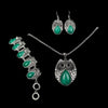 Woman Owl Turquoise Jewelry